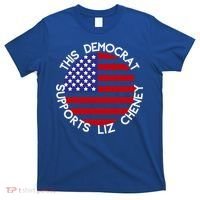 This Democrat Supports Liz Cheney Republican Trendy Gift T-Shirt thumb 0