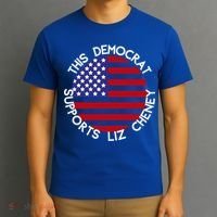 This Democrat Supports Liz Cheney Republican Trendy Gift T-Shirt thumb 3