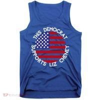 This Democrat Supports Liz Cheney Republican Trendy Gift Tank Top thumb 0