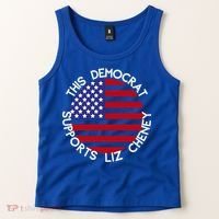 This Democrat Supports Liz Cheney Republican Trendy Gift Tank Top thumb 2