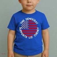 This Democrat Supports Liz Cheney Republican Trendy Gift Toddler T-Shirt thumb 2