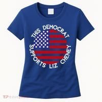 This Democrat Supports Liz Cheney Republican Trendy Gift Women's T-Shirt thumb 0