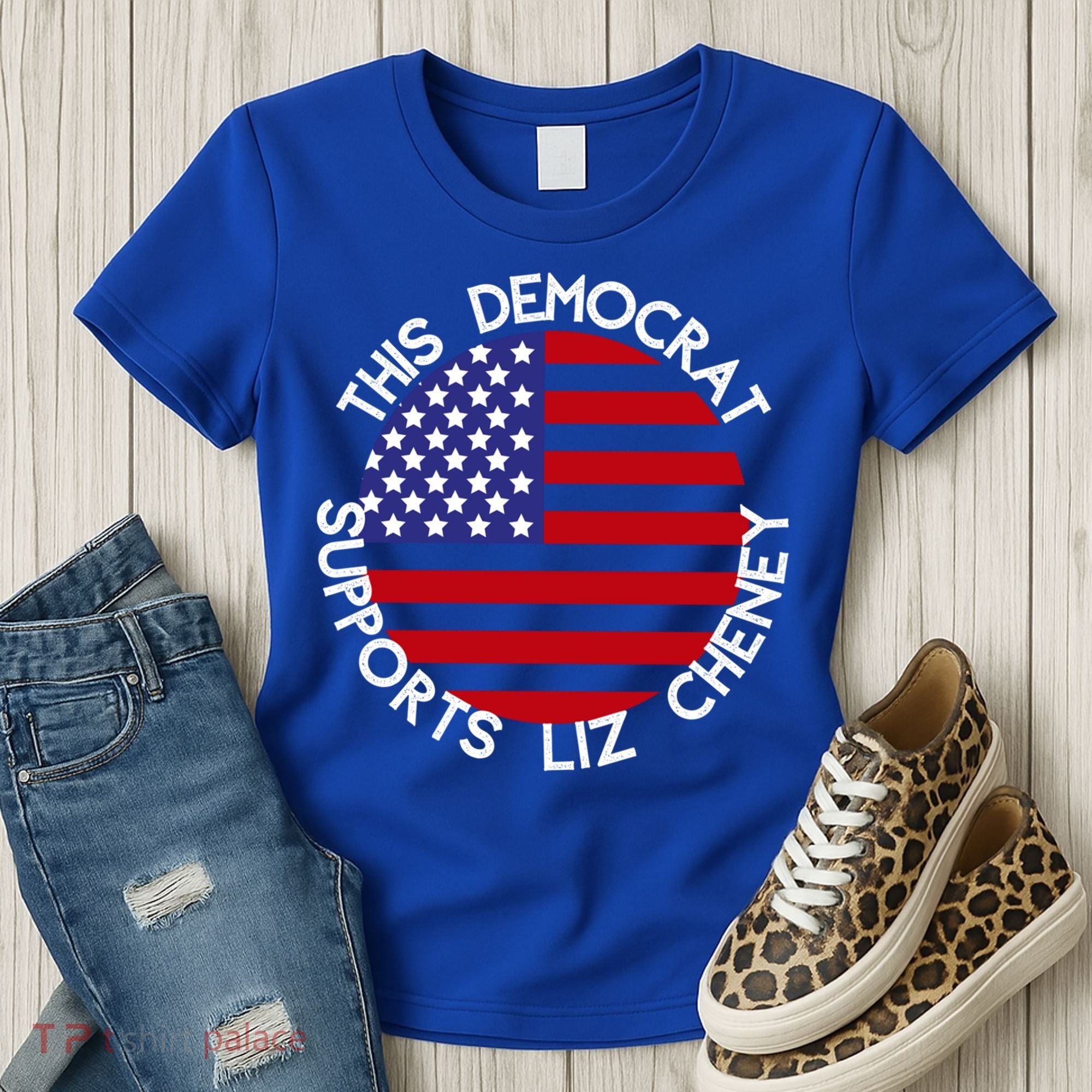 This Democrat Supports Liz Cheney Republican Trendy Gift Women's T-Shirt