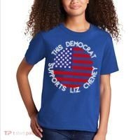 This Democrat Supports Liz Cheney Republican Trendy Gift Kids T-Shirt thumb 2