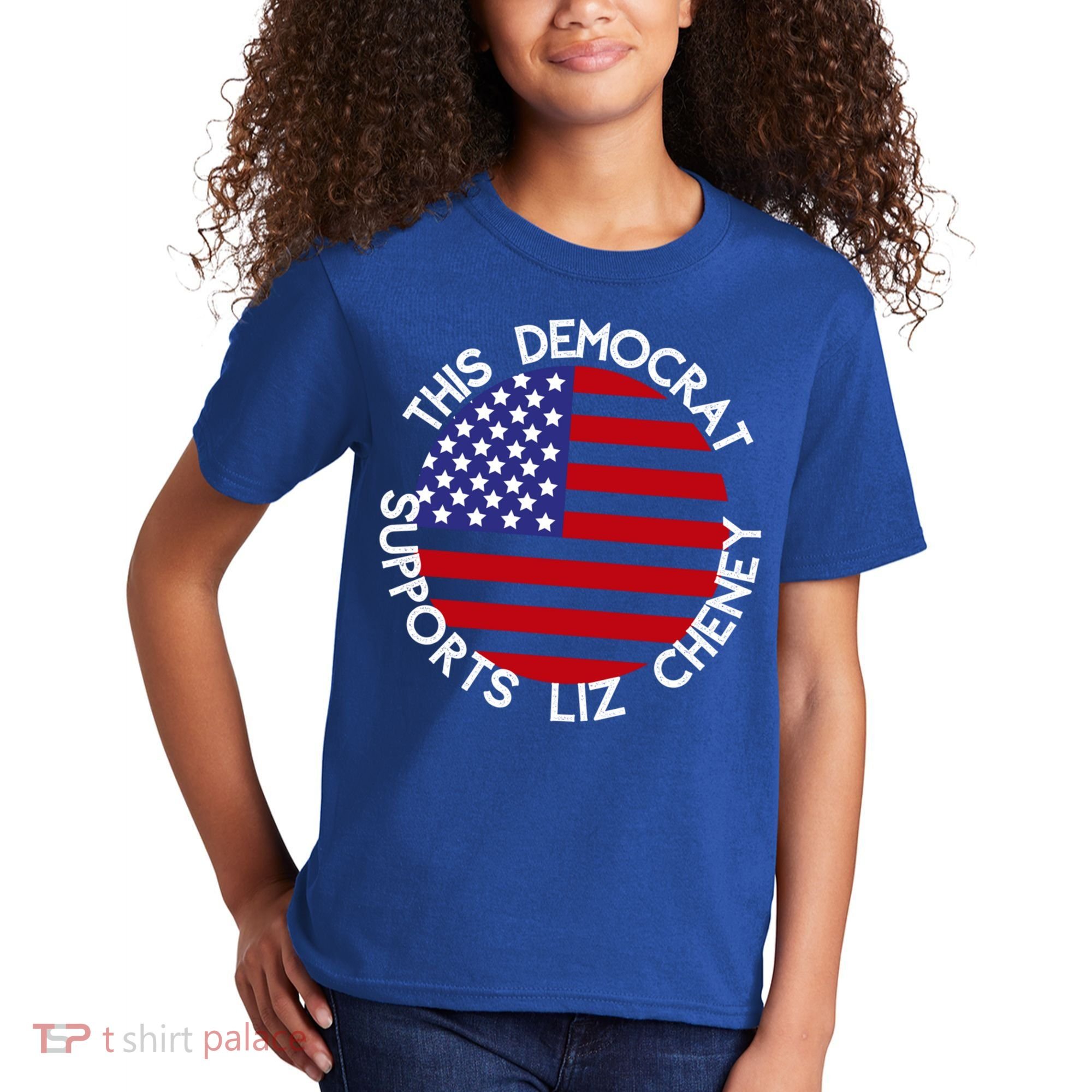 This Democrat Supports Liz Cheney Republican Trendy Gift Kids T-Shirt
