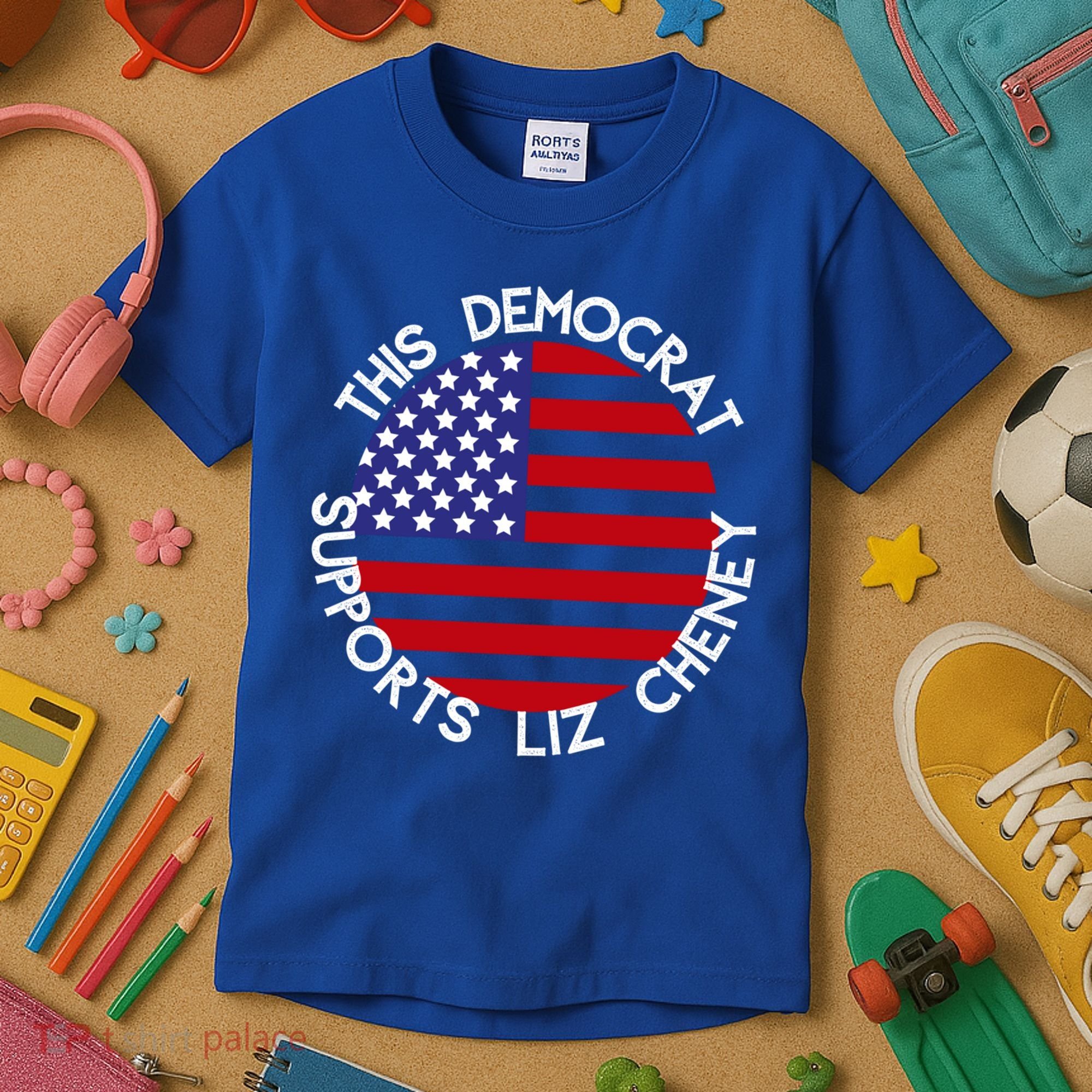 This Democrat Supports Liz Cheney Republican Trendy Gift Kids T-Shirt