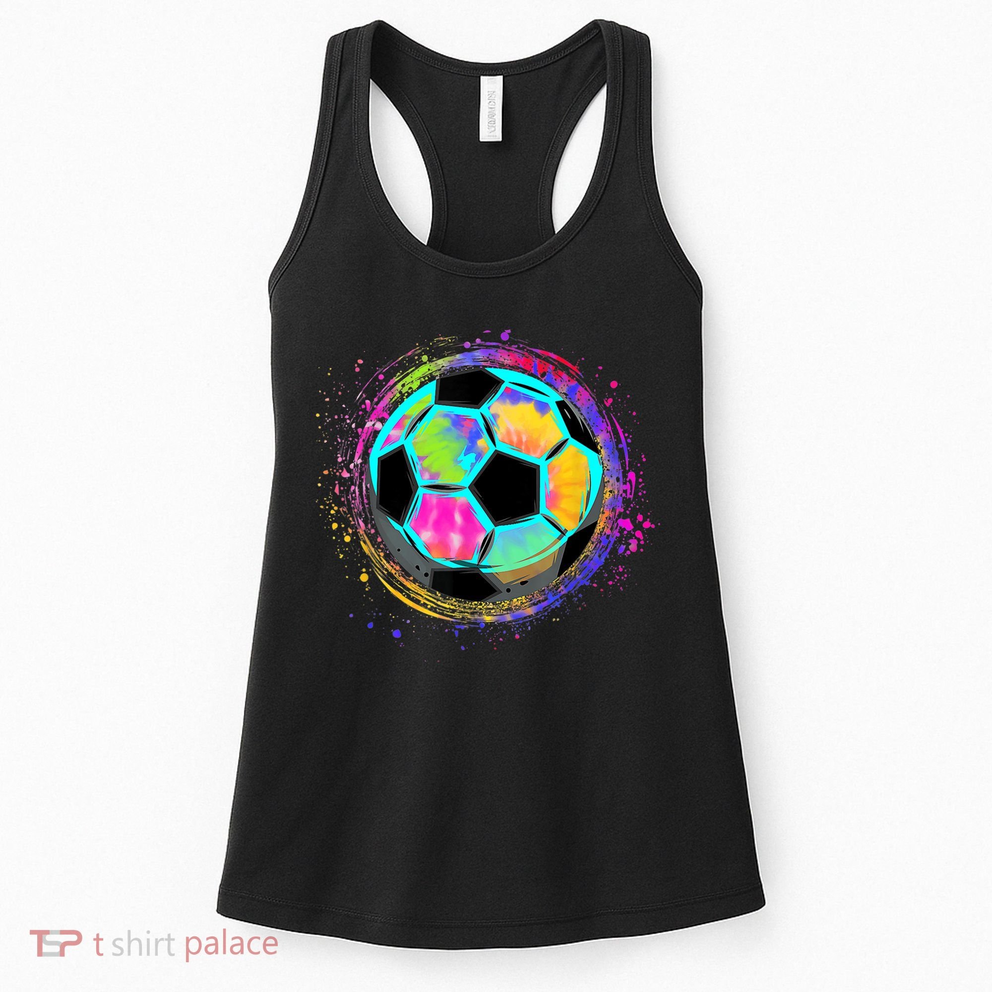 Tie Dye Soccer Ball For All Soccer Lovers Women's Tank Top