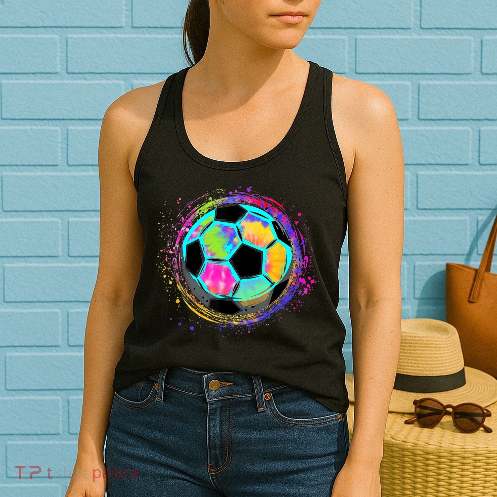 Tie Dye Soccer Ball For All Soccer Lovers Women's Tank Top