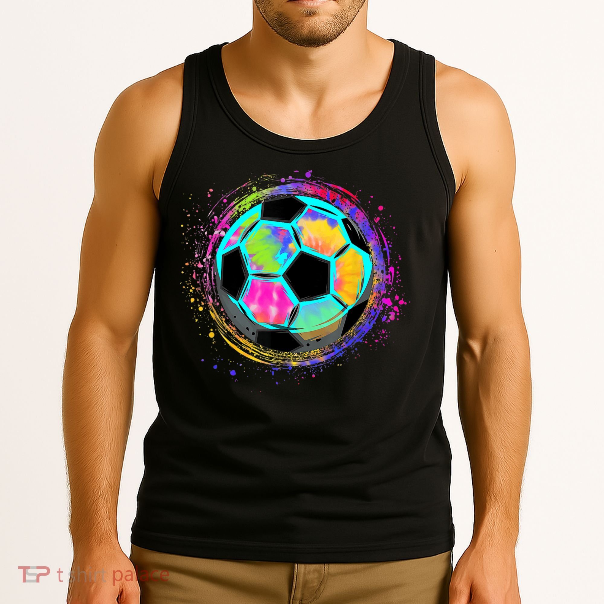 Tie Dye Soccer Ball For All Soccer Lovers Tank Top