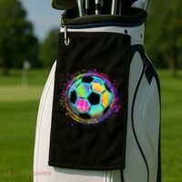 Tie Dye Soccer Ball For All Soccer Lovers Golf Towel thumb 2