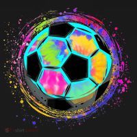 Tie Dye Soccer Ball For All Soccer Lovers Visor thumb 3