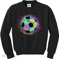 Tie Dye Soccer Ball For All Soccer Lovers Kids Sweatshirt thumb 0