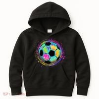 Tie Dye Soccer Ball For All Soccer Lovers Kids Hoodie thumb 0