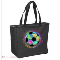 Tie Dye Soccer Ball For All Soccer Lovers Tote Bag thumb 2