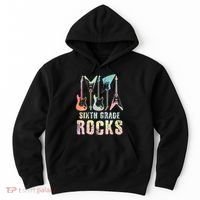 Tie Dye Sixth Grade Rocks Teacher Hoodie thumb 0