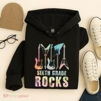 Tie Dye Sixth Grade Rocks Teacher Hoodie thumb 4