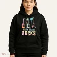 Tie Dye Sixth Grade Rocks Teacher Hoodie thumb 5