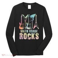 Tie Dye Sixth Grade Rocks Teacher Long Sleeve Shirt thumb 0