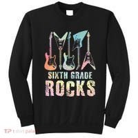 Tie Dye Sixth Grade Rocks Teacher Sweatshirt thumb 0