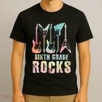 Tie Dye Sixth Grade Rocks Teacher T-Shirt thumb 3
