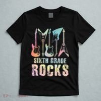 Tie Dye Sixth Grade Rocks Teacher T-Shirt thumb 5