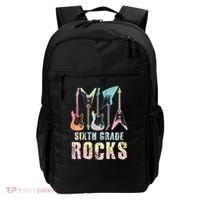 Tie Dye Sixth Grade Rocks Teacher Backpack thumb 0