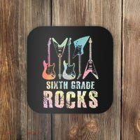 Tie Dye Sixth Grade Rocks Teacher Coaster thumb 0