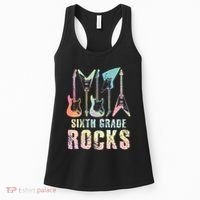 Tie Dye Sixth Grade Rocks Teacher Women's Tank Top thumb 0