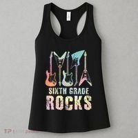 Tie Dye Sixth Grade Rocks Teacher Women's Tank Top thumb 3