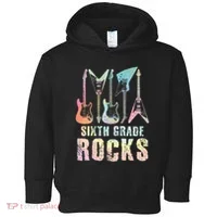 Tie Dye Sixth Grade Rocks Teacher Toddler Hoodie thumb 0