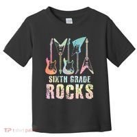 Tie Dye Sixth Grade Rocks Teacher Toddler T-Shirt thumb 0