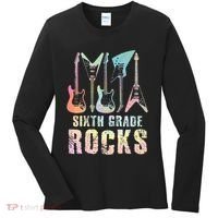 Tie Dye Sixth Grade Rocks Teacher Women's Long Sleeve Shirt thumb 0