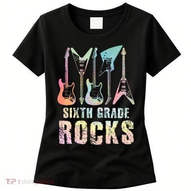 Tie Dye Sixth Grade Rocks Teacher Women's T-Shirt