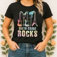 Tie Dye Sixth Grade Rocks Teacher Women's T-Shirt thumb 2