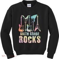 Tie Dye Sixth Grade Rocks Teacher Kids Sweatshirt thumb 0