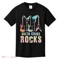 Tie Dye Sixth Grade Rocks Teacher Kids T-Shirt thumb 0