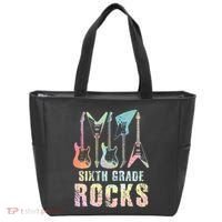 Tie Dye Sixth Grade Rocks Teacher Tote Bag thumb 0