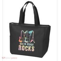 Tie Dye Sixth Grade Rocks Teacher Tote Bag thumb 3