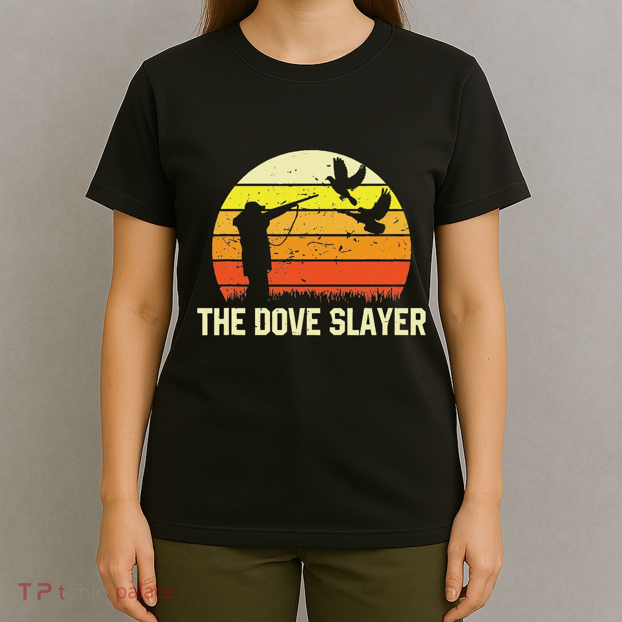 The Dove S.L.A.Y.E.R Vintage Retro Dove Hunting T-Shirt