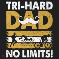 Triathlon Dad Swim Bike Run Triathlete Funny Iron Father Funny Gift Beanie thumb 2