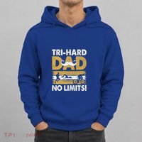 Triathlon Dad Swim Bike Run Triathlete Funny Iron Father Funny Gift Hoodie thumb 0