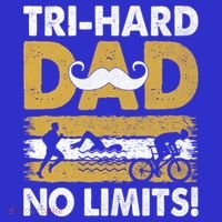 Triathlon Dad Swim Bike Run Triathlete Funny Iron Father Funny Gift Visor thumb 3