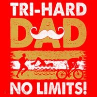 Triathlon Dad Swim Bike Run Triathlete Funny Iron Father Funny Gift Santa Hat thumb 1
