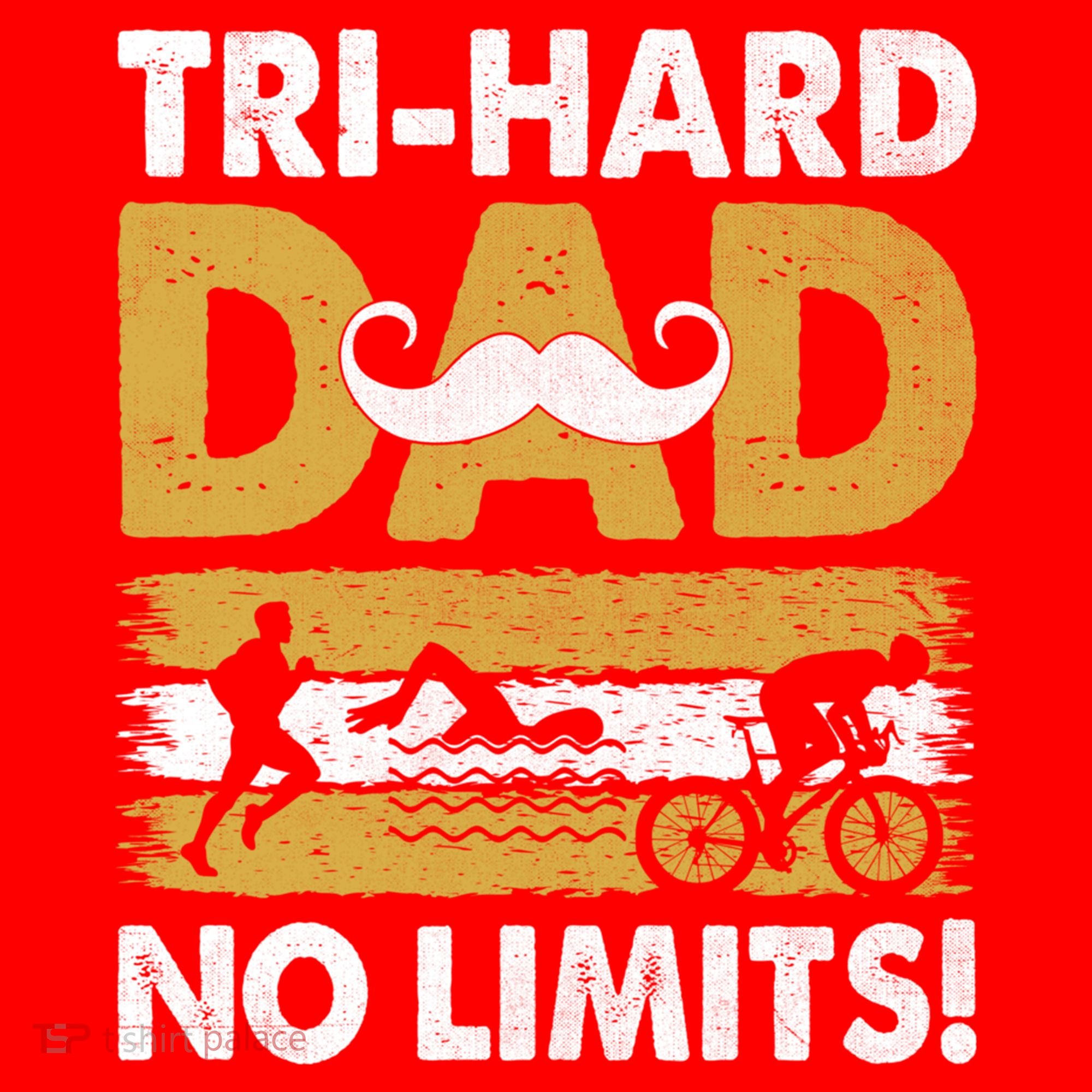 Triathlon Dad Swim Bike Run Triathlete Funny Iron Father Funny Gift Santa Hat