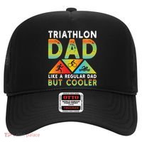 Triathlon Dad Swim Bike Run Triathletes Fathers Day Cycling Cute Gift Hat thumb 0