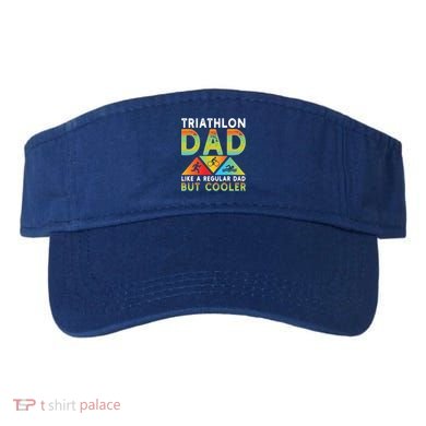 Triathlon Dad Swim Bike Run Triathletes Fathers Day Cycling Cute Gift Visor