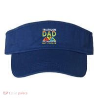 Triathlon Dad Swim Bike Run Triathletes Fathers Day Cycling Cute Gift Visor thumb 0