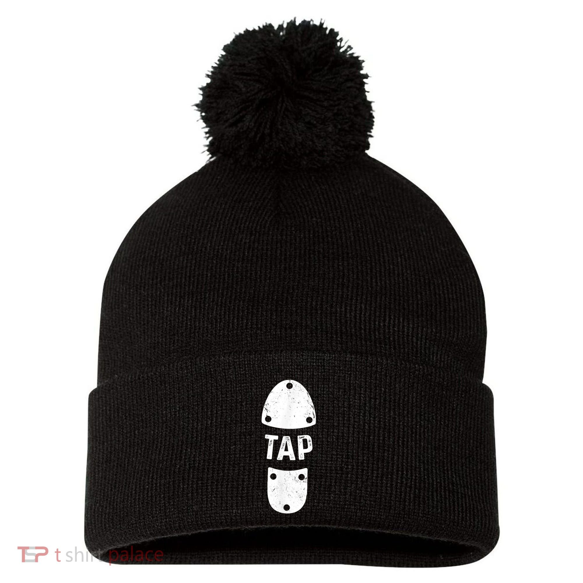 Tap Dancer Shoe Tap Dance Pom Pom 12in Knit Beanie
