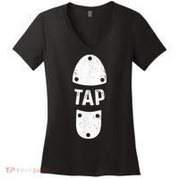 Tap Dancer Shoe Tap Dance Women's V-Neck T-Shirt thumb 0