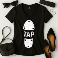 Tap Dancer Shoe Tap Dance Women's V-Neck T-Shirt thumb 2